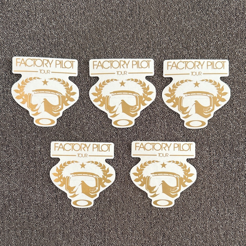 Oakley Vintage Factory Pilot Tour Stickers Lot of 5 NEW